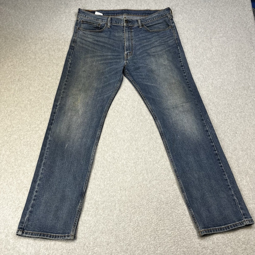 Levis 505 Jeans Mens 38x34 (Fits 38x32) Regular Fit Medium Wash  Denim Pants